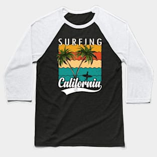 California Surfing Baseball T-Shirt